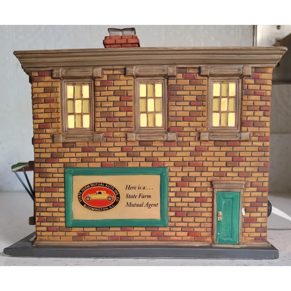 Department 56 Main Street Memories State Farm 75 Anniversary Village House